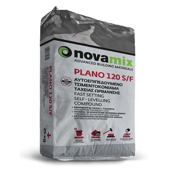 Self Leveling Compound Novamix Plano 120S/F (25kg)