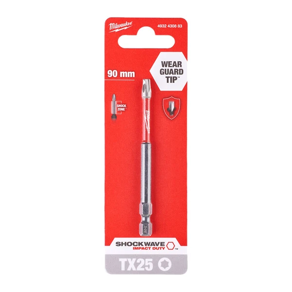 Bits Torx Milwaukee 90mm (Choose Size)